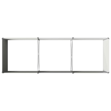 vidaXL Υψωμένο Κρεβάτι Κήπου Γκρι 240 x 80 x 55 εκ.
