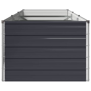 vidaXL Υψωμένο Κρεβάτι Κήπου Ανθρακί 240 x 80 x 55 εκ.