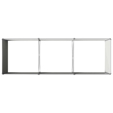 vidaXL Υψωμένο Κρεβάτι Κήπου Ανθρακί 240 x 80 x 55 εκ.