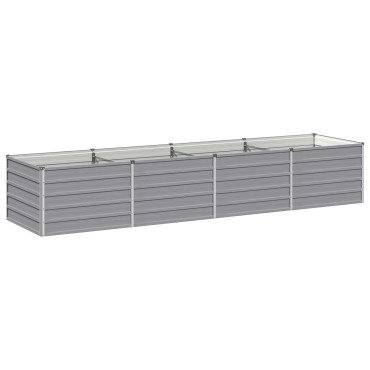 vidaXL Υψωμένο Κρεβάτι Κήπου Γκρι 320 x 80 x 55 εκ.