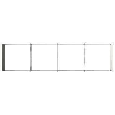 vidaXL Υψωμένο Κρεβάτι Κήπου Γκρι 320 x 80 x 55 εκ.