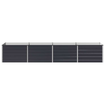 vidaXL Υψωμένο Κρεβάτι Κήπου Ανθρακί 320 x 80 x 55 εκ.