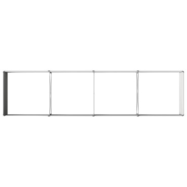 vidaXL Υψωμένο Κρεβάτι Κήπου Ανθρακί 320 x 80 x 55 εκ.