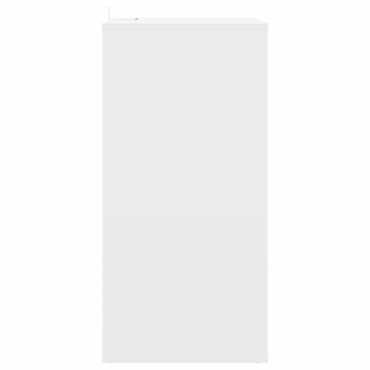 vidaXL Ντουλάπι δίσκων βινυλίου Λευκό 44,5x36,5x74,5 εκ 1 τεμ.