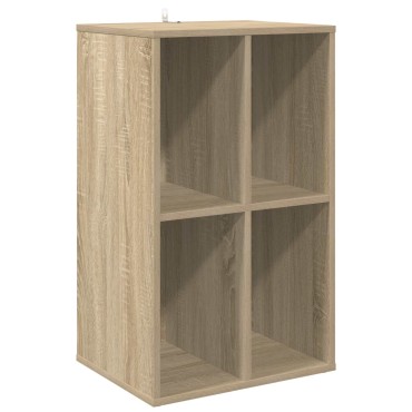 vidaXL Ντουλάπι δίσκων βινυλίου Sonoma Δρυς 44,5x36,5x74,5 εκ 1 τεμ.