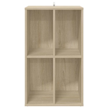 vidaXL Ντουλάπι δίσκων βινυλίου Sonoma Δρυς 44,5x36,5x74,5 εκ 1 τεμ.