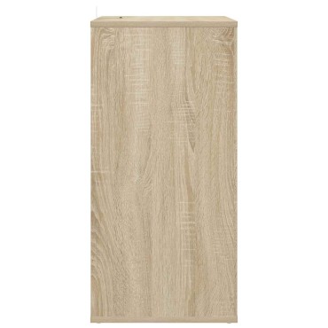 vidaXL Ντουλάπι δίσκων βινυλίου Sonoma Δρυς 44,5x36,5x74,5 εκ 1 τεμ.