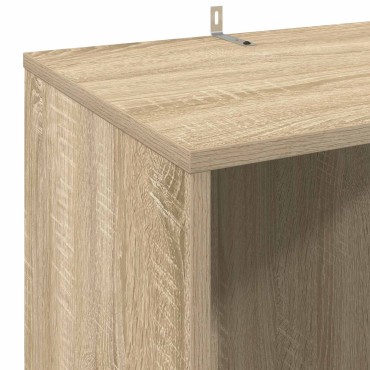 vidaXL Ντουλάπι δίσκων βινυλίου Sonoma Δρυς 44,5x36,5x74,5 εκ 1 τεμ.
