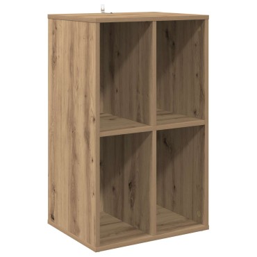 vidaXL Ντουλάπι δίσκων βινυλίου Artisan Δρυς 44,5x36,5x74,5 εκ 1 τεμ.