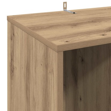 vidaXL Ντουλάπι δίσκων βινυλίου Artisan Δρυς 44,5x36,5x74,5 εκ 1 τεμ.