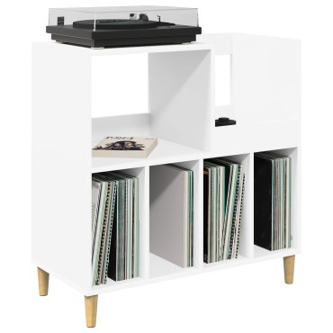vidaXL Βάση πικάπ Λευκό 82x39,5x82,5cm Επεξεργασμένο Ξύλο