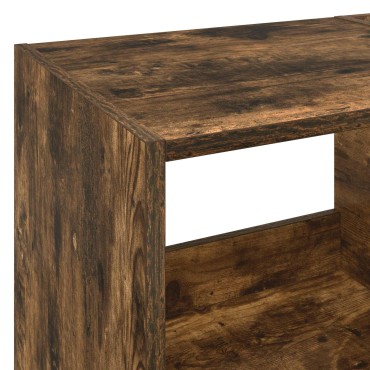 vidaXL Βάση πικάπ Καπνισμένο Ξύλο Δρυός 82x39,5x82,5 εκ