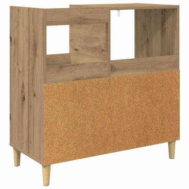 vidaXL Βάση πικάπ Artisan Δρυς 82x39,5x82,5cm Επεξεργασμένο Ξύλο