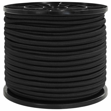 vidaXL Σχοινιά Bungee 8 mm Μαύρο PP και καουτσούκ