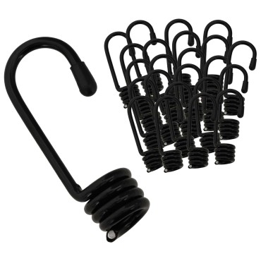 vidaXL Άγκιστρα 100 τεμ. Μαύρο 10 mm x 5 cm Ατσάλι