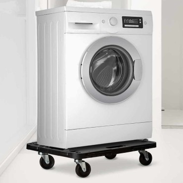 vidaXL Τρόλεϊ Μεταφοράς 5 Τεμ. Μαύρα 58 x 38 x 12 εκ. Πολυπροπυλένιο