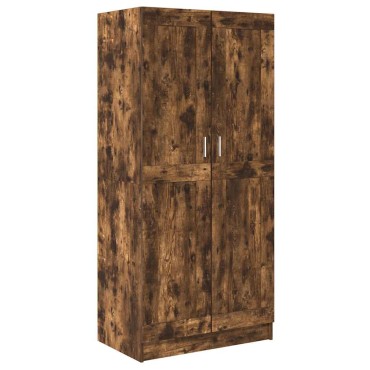 vidaXL Ντουλάπα Καπνιστή Δρυς 82,5x51,5x180cm από Επεξεργασμένο Ξύλο 1 τεμ.