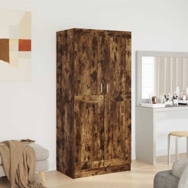 vidaXL Ντουλάπα Καπνιστή Δρυς 82,5x51,5x180cm από Επεξεργασμένο Ξύλο 1 τεμ.