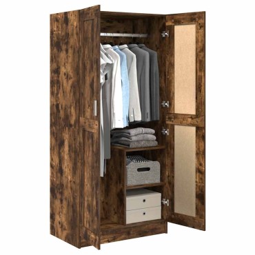 vidaXL Ντουλάπα Καπνιστή Δρυς 82,5x51,5x180cm από Επεξεργασμένο Ξύλο 1 τεμ.