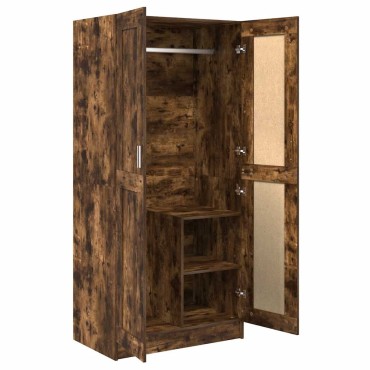 vidaXL Ντουλάπα Καπνιστή Δρυς 82,5x51,5x180cm από Επεξεργασμένο Ξύλο 1 τεμ.