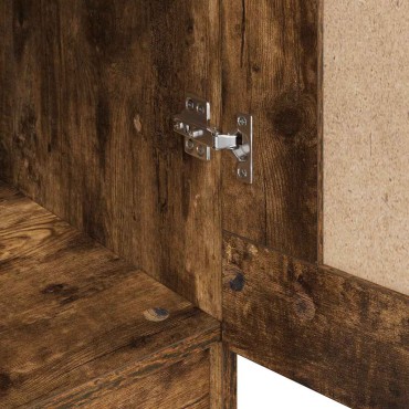 vidaXL Ντουλάπα Καπνιστή Δρυς 82,5x51,5x180cm από Επεξεργασμένο Ξύλο 1 τεμ.