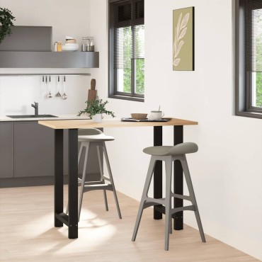 vidaXL Πόδια Τραπεζιού Μπαρ 2 τεμ. Μαύρα 60x(100-101)cm Ατσάλι