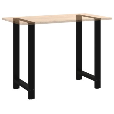 vidaXL Πόδια Τραπεζιού Μπαρ 2 τεμ. Μαύρα 60x(100-101)cm Ατσάλι