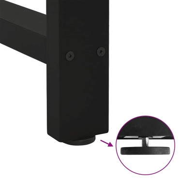 vidaXL Πόδια Τραπεζιού Μπαρ 2 τεμ. Μαύρα 50x(100-101)cm Ατσάλι
