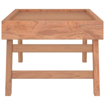 vidaXL Δίσκος Πτυσσόμενος 55x35x25cm από Μασίφ Ξύλο Teak 1 τεμ.