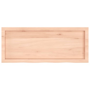 vidaXL Πάγκος Μπάνιου 100x40x(2-6) εκ. από Ακατέργαστο Μασίφ Ξύλο