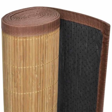 vidaXL Χαλί Καφέ 160x230cm από Μπαμπού