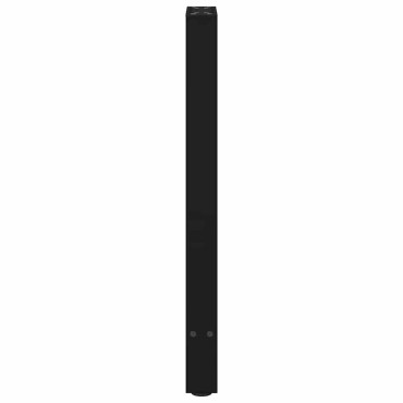 vidaXL Πόδια Κονσόλας 2 τεμ. Μαύρα 28x(72-73)cm Ατσάλι