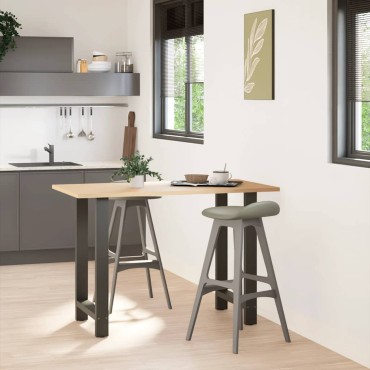vidaXL Πόδια Τραπεζιού Μπαρ 2 τεμ. Ανθρακί 60x(90-91)cm Ατσάλι