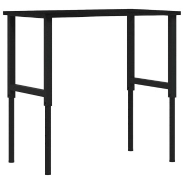 vidaXL πάγκος εργασίας σκούρο καφέ 100x60x(71,5-98) cm μασίφ ξύλο δρυς
