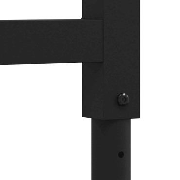 vidaXL πάγκος εργασίας σκούρο καφέ 100x60x(71,5-98) cm μασίφ ξύλο δρυς
