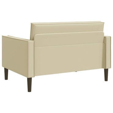vidaXL XXL Πολυθρόνα Κρεμ Τεχνητό Δέρμα 130x84x91cm 1 τεμ.