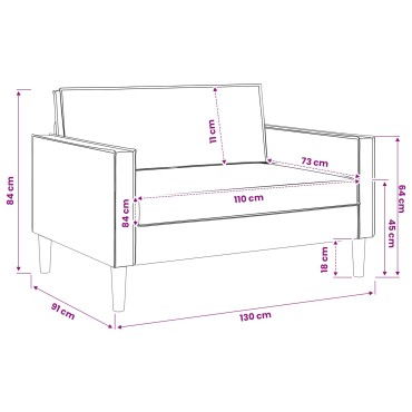 vidaXL XXL Πολυθρόνα Κρεμ Τεχνητό Δέρμα 130x84x91cm 1 τεμ.