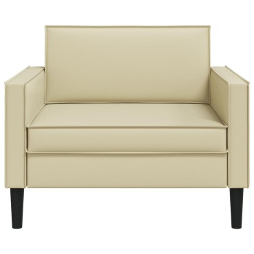vidaXL XL Πολυθρόνα Κρεμ Τεχνητό Δέρμα 105x84x91cm 1 τεμ.