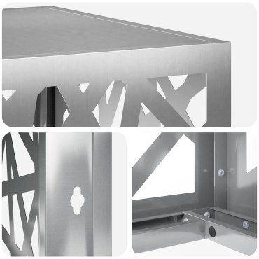 vidaXL Κάλυμμα κλιματιστικού Ασημί 100 x 50 x 70 cm