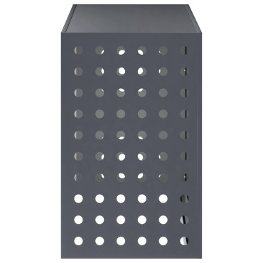 vidaXL Κάλυμμα κλιματιστικού Ανθρακί 110 x 50 x 80 cm Ατσάλι