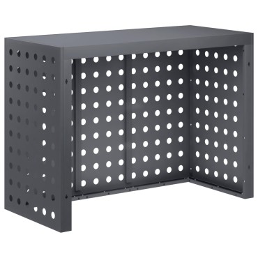 vidaXL Κάλυμμα κλιματιστικού Ανθρακί 110 x 50 x 80 cm Ατσάλι
