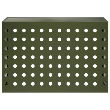 vidaXL Κάλυμμα κλιματιστικού Λαδί 90 x 40 x 60 εκ Ατσάλι