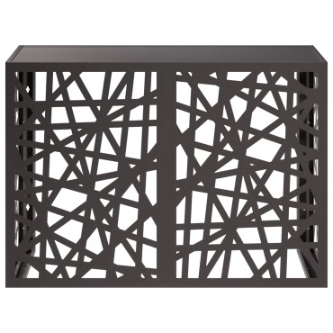 vidaXL Κάλυμμα κλιματιστικού Μαύρο 100 x 50 x 70 cm Ατσάλι