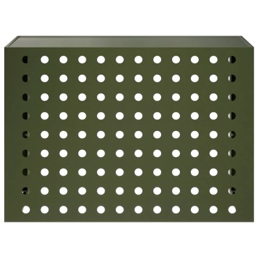 vidaXL Κάλυμμα κλιματιστικού Λαδί 100 x 50 x 70 cm Ατσάλι