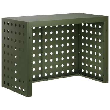 vidaXL Κάλυμμα κλιματιστικού Λαδί 100 x 50 x 70 cm Ατσάλι
