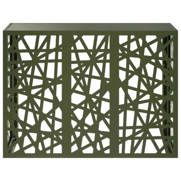 vidaXL Κάλυμμα κλιματιστικού Λαδί 110 x 50 x 80 cm Ατσάλι