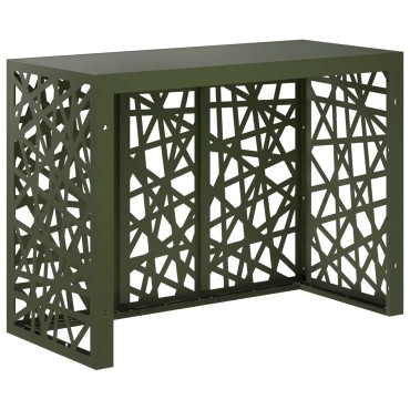 vidaXL Κάλυμμα κλιματιστικού Λαδί 110 x 50 x 80 cm Ατσάλι