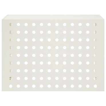vidaXL Κάλυμμα κλιματιστικού Λευκό 100 x 50 x 70 cm Ατσάλι