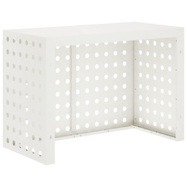 vidaXL Κάλυμμα κλιματιστικού Λευκό 100 x 50 x 70 cm Ατσάλι