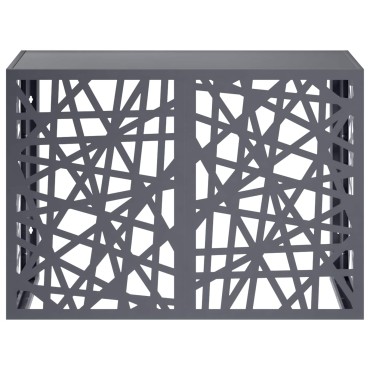 vidaXL Κάλυμμα κλιματιστικού Ανθρακί 100 x 50 x 70 cm Ατσάλι